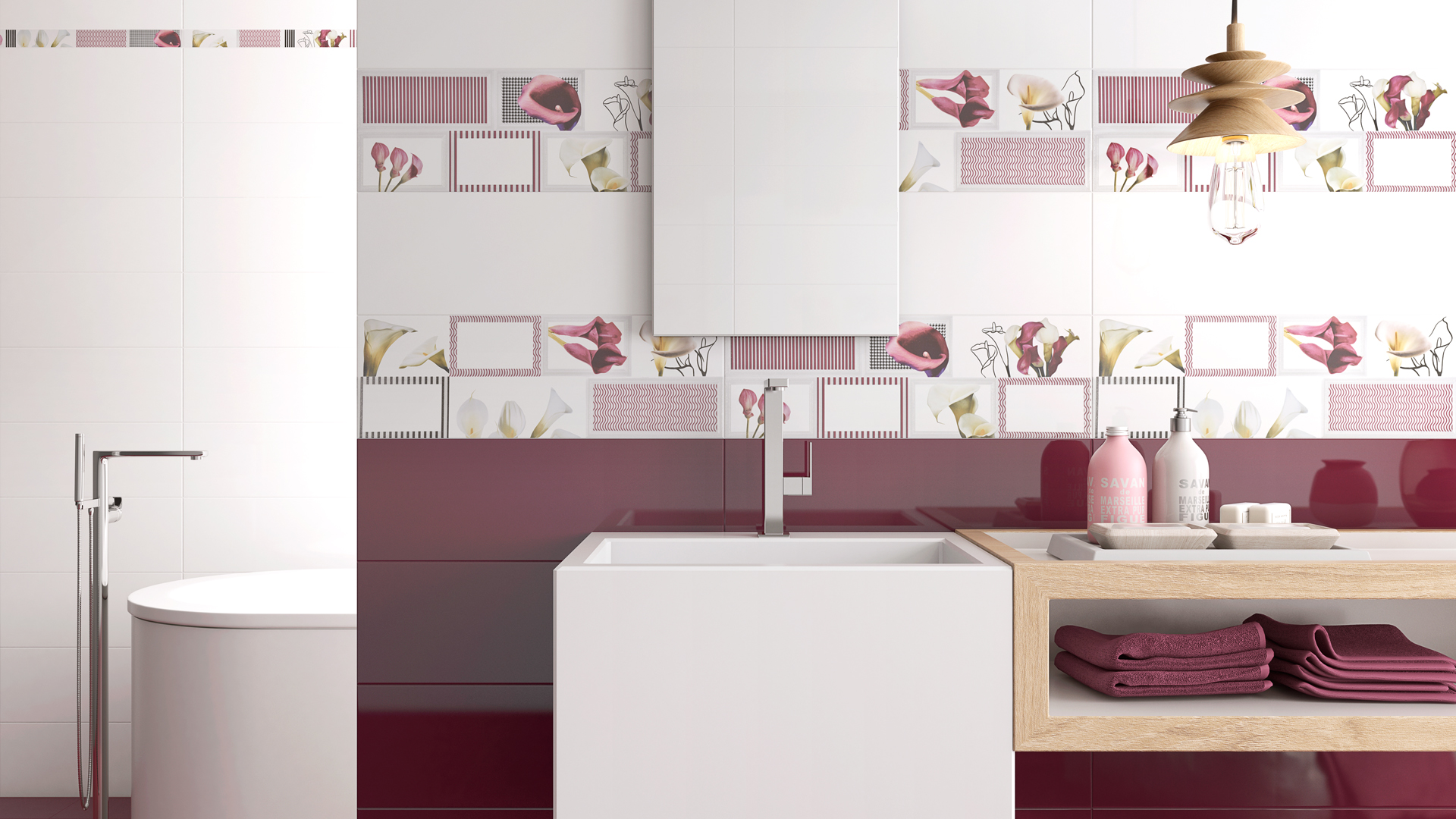 Diseño cerámico de baños modernos