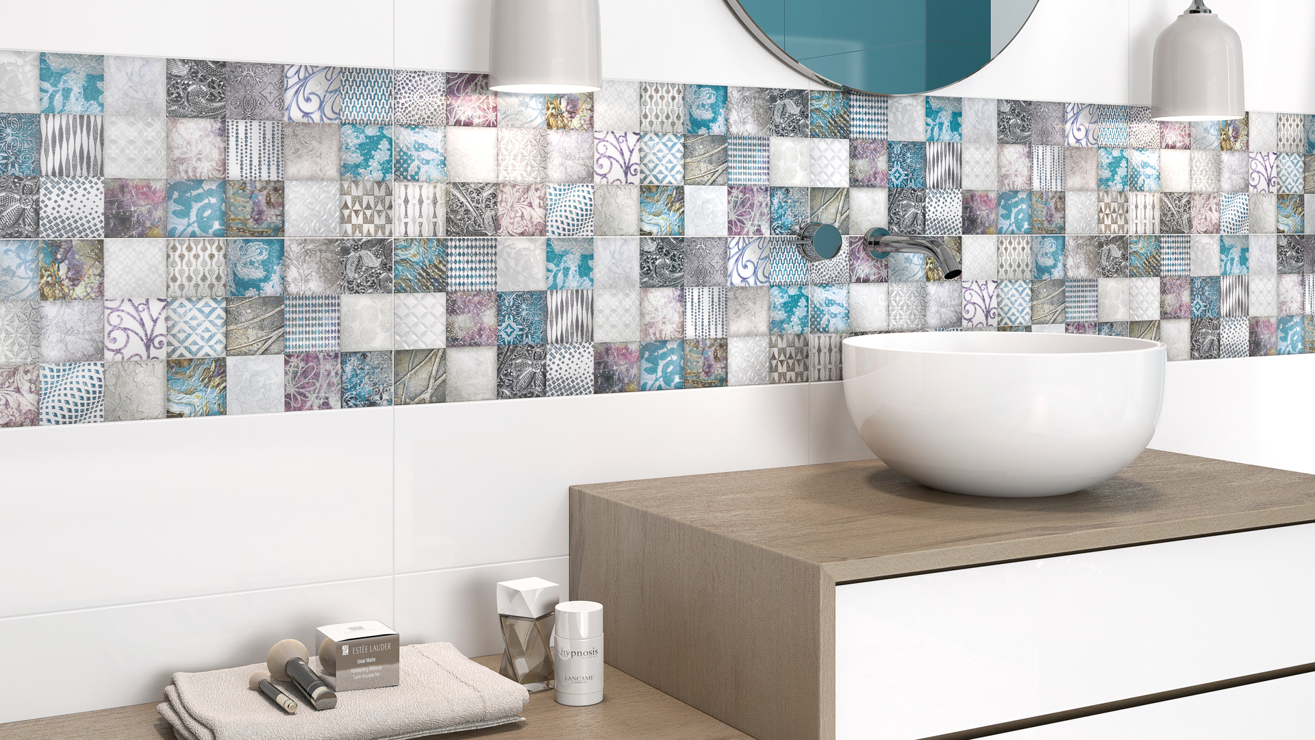 Diseño cerámico de baños modernos