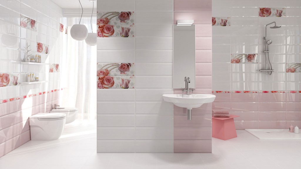 Diseño cerámico baño Palma Perla por Noor Ceramics