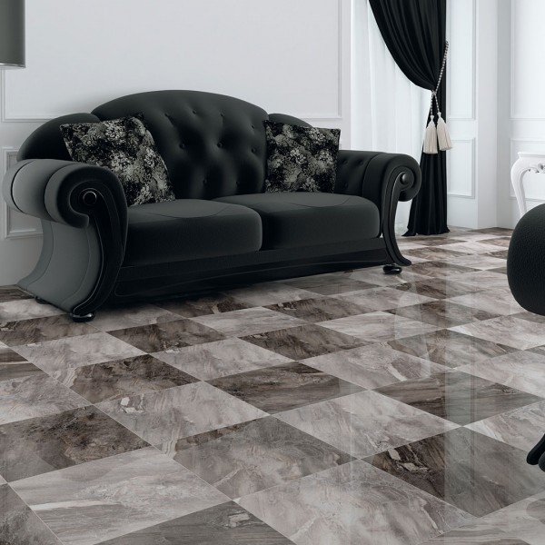 Azulejo Sicilia gris por Noor Ceramics