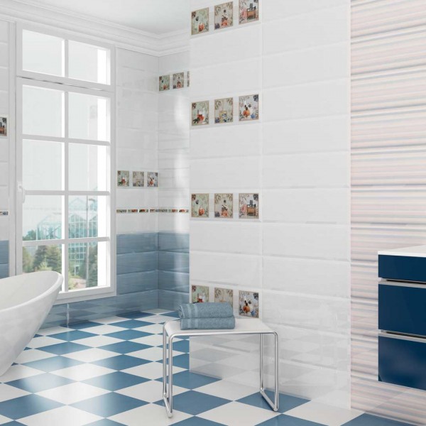Diseño cerámico de baños modernos.